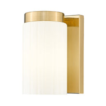 Load image into Gallery viewer, Burk Bath Wall Light in Luxe Gold.