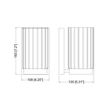 Load image into Gallery viewer, Burk Bath Wall Light - line drawing.