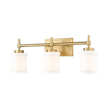 Load image into Gallery viewer, Cadoc Bath Vanity Light in Modern Gold (3-Light).