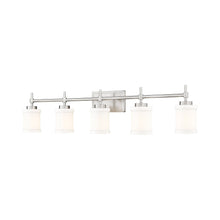 Load image into Gallery viewer, Cadoc Bath Vanity Light in Brushed Nickel (5-Light).