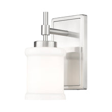 Load image into Gallery viewer, Cadoc Bath Wall Light in Brushed Nickel.