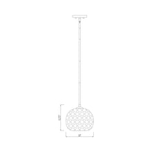 Load image into Gallery viewer, Chloe Pendant Light - line drawing.