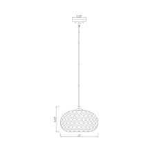 Load image into Gallery viewer, Chloe Pendant Light - line drawing.