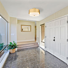 Load image into Gallery viewer, Counterpoint Semi Flush Mount Ceiling Light in living room.