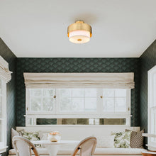 Load image into Gallery viewer, Counterpoint Semi Flush Mount Ceiling Light in living room.