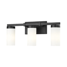Load image into Gallery viewer, Danica Bath Vanity Light in Matte Black (3-Light).