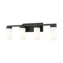 Load image into Gallery viewer, Danica Bath Vanity Light in Matte Black (4-Light).