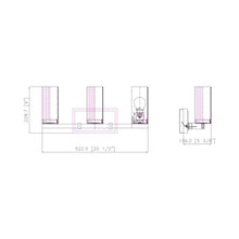 Load image into Gallery viewer, Danica Bath Vanity Light - line drawing.