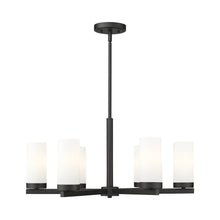 Load image into Gallery viewer, Danica Chandelier in Matte Black (6-Light).