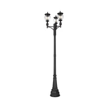 Load image into Gallery viewer, Davina Outdoor Ornate Post Light (3-Shade/31.38-Inch).
