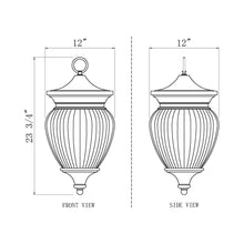 Load image into Gallery viewer, Davina Outdoor Pendant Light - line drawing.