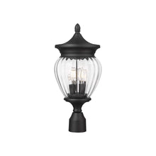 Load image into Gallery viewer, Davina Outdoor Teardrop Post Light (Round Post Mount/9-Inch).