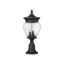 Load image into Gallery viewer, Davina Outdoor Teardrop Post Light (Round Pier Mount/9-Inch).