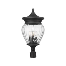 Load image into Gallery viewer, Davina Outdoor Teardrop Post Light (Round Post Mount/12-Inch).