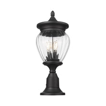 Load image into Gallery viewer, Davina Outdoor Teardrop Post Light in Detail.