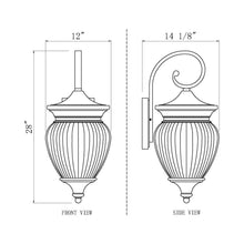 Load image into Gallery viewer, Davina Outdoor Wall Light - line drawing.