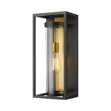 Load image into Gallery viewer, Dunbroch Outdoor Wall Light in Deep Bronze/Outdoor Brass (Medium).