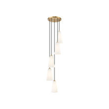 Load image into Gallery viewer, Farrell Chandelier in Modern Gold (5-Light/11-Inch).