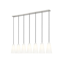 Load image into Gallery viewer, Farrell Linear Chandelier in Brushed Nickel (7-Light/11-Inch).