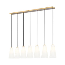 Load image into Gallery viewer, Farrell Linear Chandelier in Modern Gold (7-Light/13.75-Inch).