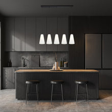 Load image into Gallery viewer, Farrell Linear Chandelier in kitchen.