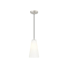 Load image into Gallery viewer, Farrell Pendant Light in Brushed Nickel (Rod Not Included/11-Inch).