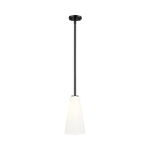 Load image into Gallery viewer, Farrell Pendant Light in Matte Black (Rod Included/13.63-Inch).