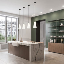 Load image into Gallery viewer, Farrell Pendant Light in kitchen.