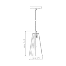 Load image into Gallery viewer, Farrell Pendant Light - line drawing.