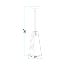 Load image into Gallery viewer, Farrell Pendant Light - line drawing.