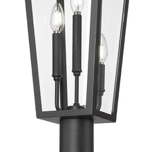 Load image into Gallery viewer, Gannon Outdoor Lean Post Light in Detail.