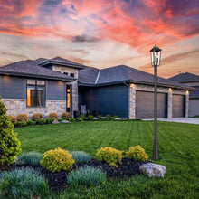 Load image into Gallery viewer, Gannon Outdoor Post Light in Outside Area.