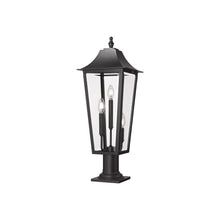 Load image into Gallery viewer, Gannon Outdoor Sloped Top Post Light (Round Pier Mount/10-Inch).