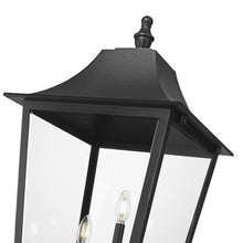 Load image into Gallery viewer, Gannon Outdoor Square Post Light in Detail.