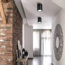 Load image into Gallery viewer, Harley Flush Mount Ceiling Light in living room.