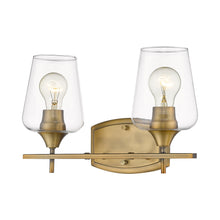 Load image into Gallery viewer, Joliet Bath Vanity Light in Olde Brass (2-Light).