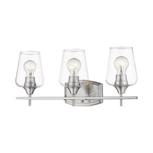 Load image into Gallery viewer, Joliet Bath Vanity Light in Brushed Nickel (3-Light).
