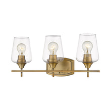 Load image into Gallery viewer, Joliet Bath Vanity Light in Olde Brass (3-Light).