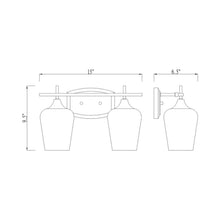 Load image into Gallery viewer, Joliet Bath Vanity Light- line drawing.