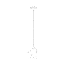 Load image into Gallery viewer, Joliet Mini Pendant Light - line drawing.