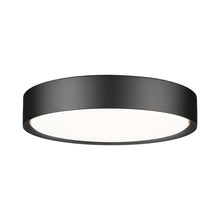 Load image into Gallery viewer, Kawan LED Flush Mount Ceiling Light in Matte Black (16-Inch).