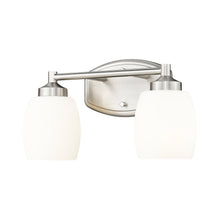 Load image into Gallery viewer, Kendrick Bath Vanity Light in Brushed Nickel (2-Light).