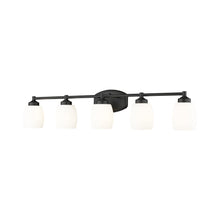 Load image into Gallery viewer, Kendrick Bath Vanity Light in Matte Black (5-Light).