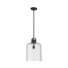 Load image into Gallery viewer, Kinsley Pendant Light in Matte Black (12-Inch).