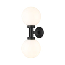 Load image into Gallery viewer, Laurent Outdoor Wall Light in Opal (2-Light/Short).