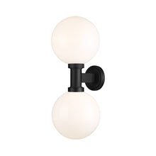 Load image into Gallery viewer, Laurent Outdoor Wall Light in Opal (2-Light/Tall).