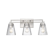 Load image into Gallery viewer, Lyna Bath Vanity Light in Brushed Nickel (3-Light).