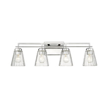 Load image into Gallery viewer, Lyna Bath Vanity Light in Chrome (4-Light).