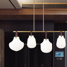 Load image into Gallery viewer, Newbury Linear Chandelier in kitchen.