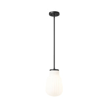 Load image into Gallery viewer, Newbury Pendant Light in Matte Black (8-Inch).